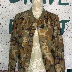 Love Tree Camouflage Bomber Jacket
